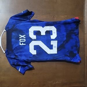 EMILY FOX #23 USWNT NIKE TEAM USA SOCCER JERSEY NWT SMALL ARSENAL FC NC COURAGE